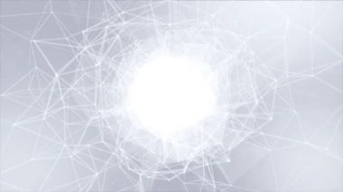 Dijital veri ve ağ bağlantı üçgenleri ile küre şekil topu.