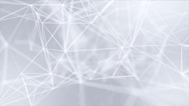 Abstrakta plexus-former. Digital, kommunikations-och teknik bakgrund — Stockvideo