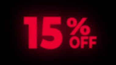 Metin Titreşen Ekran Tanıtım Döngüsü nde Yüzde 15 Kapalı.