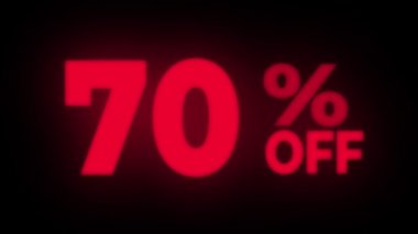 Yüzde 70 Kapalı Metin Titreşen Ekran Tanıtım Döngüsü.