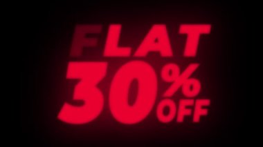 Düz Yüzde 30 Kapalı Metin Titreşen Ekran Tanıtım Döngüsü.