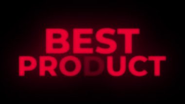 En İyi Ürün Metin Titreme Ekran Promosyon Loop.