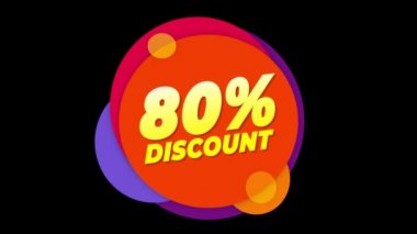 % 80 İndirimli Metin Düz Yapıştırıcı Renkli Açılır Animasyon.
