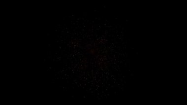 Çok renkli Çoklu şekil Patlama ekran gökyüzü gece