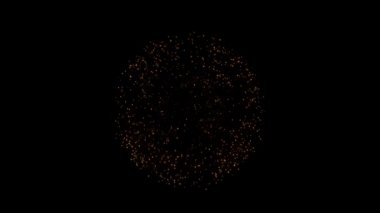 Çok renkli Çoklu şekil Patlama ekran gökyüzü gece