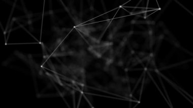 Soyut geometrik moleküler yapılar ve sinir ağı.