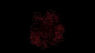Firecracker Patlama Parçacık Havai Fişek Ekran arka plan.