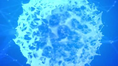 Küresel yapı ağı ve veri bağlantısı Döngü Arkaplan Canlandırması.