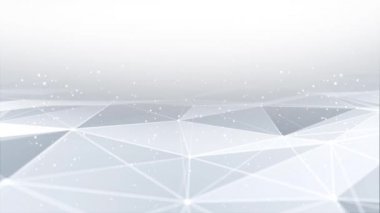 Soyut Yapay Zeka. Teknoloji Web Döngüsü arkaplan canlandırması.