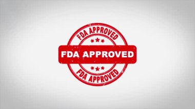 Fda Onaylı İmzalı Metin Mühürleme Mühür Mühürleme Animasyonu.