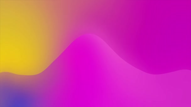 Pink Red neon smooth liquid waves abstract motion Glowing holographic Loop background — Stock Video