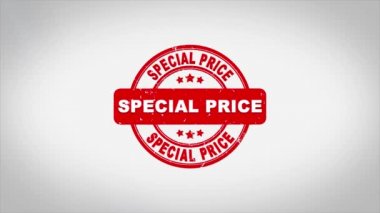 Özel Fiyat İmzalı Metin Mühürleme Mühür Mühürleme Animasyonu.