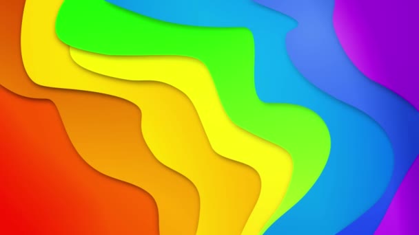4K 3D Loop animation av ränder geometriska mönster bakgrund vinka och svajande. — Stockvideo