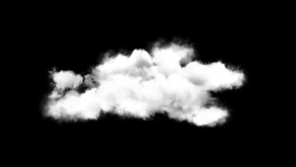 Isolated animated cloud on transparent Background Loop Green Screen  timelapse, — Stock Video ©  #413361840