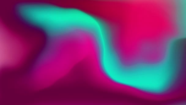 Abstract kleurrijke golvende Holografische Looped animatie achtergrond. — Stockvideo