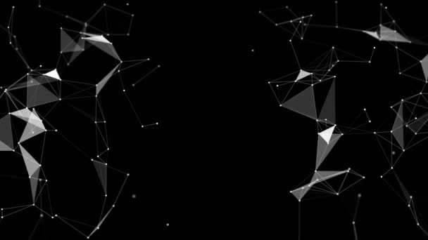 Tecnología abstracta de fantasía 4K Lexus. Fondo de lazo geométrico abstracto — Vídeo de stock