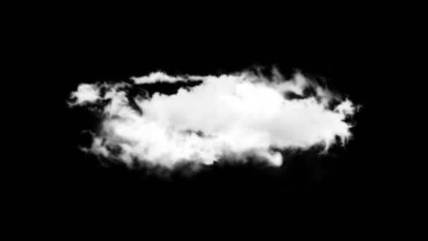 アルファチャンネルのクラウド時間の経過とキーを前に、雲アルファ雲の緑。緑の画面. — ストック動画