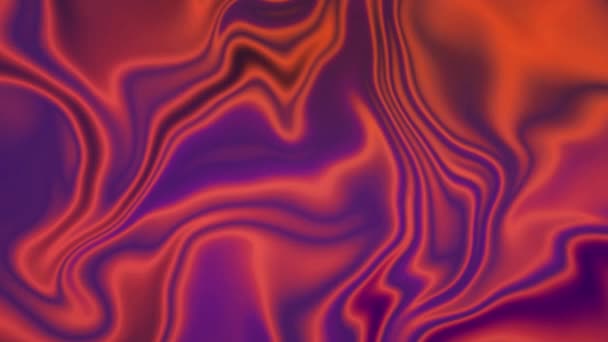 Abstrait bleu et violet néon Gradient holographique coulant liquide vagues fond. — Video