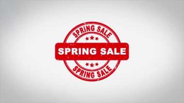 Bahar Satışı İmzalı Metin Mühürleme Mühür Mühürleme Animasyonu.
