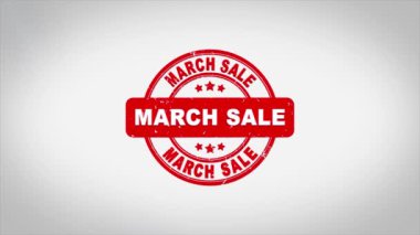 Maarch İndirim İmzalı Metin Mühürleme Mühür Mühürleme Animasyonu.