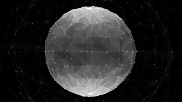 4K 저 수지 분자 구조 3D 렌더링 개념 Loop Background. — 비디오
