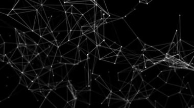 4k 3D Bilim Moleküler Yapı Döngüsü Arkaplan Canlandırması.