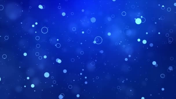 Nádherně třpytivé plovoucí konfety létající se zářícím bokeh světelné částice smyčka pozadí. — Stock video