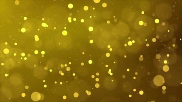 Abstract Zilver Gouden glitter kerst bokeh Loop Waas bokeh achtergrond. — Stockvideo