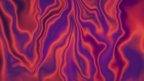 Абстрактный красочный волнистый голографический зацикленный анимационный фон. — стоковое видео