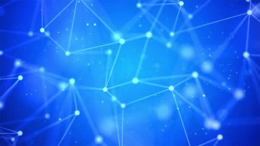 Ağ düğümleri gri ölçekli pleksus döngüsü arkaplanı. Düğüm noktalarının ağ ızgarası, satır matrisi.