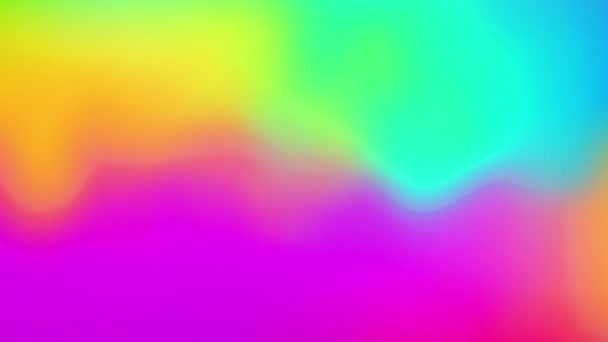 Neon fluindo ondas líquidas movimento abstrato sem costura loop fundo — Vídeo de Stock