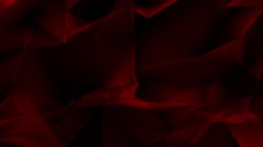 Soyut Kırık Cam Pleksus Koyu Kırmızı, Pembe Döngü 4K.