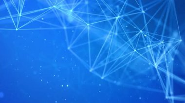 Noktalar ve çizgilerle soyut çokgen döngü arkaplanı.