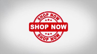 Dükkan İmzalı Metin Mühürleme Mühür Mühürleme Animasyonu.