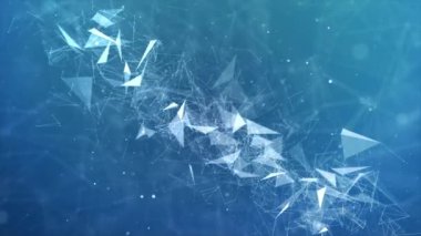 Yapı molekülü ve iletişim Bilimsel molekül döngüsü arkaplanı.