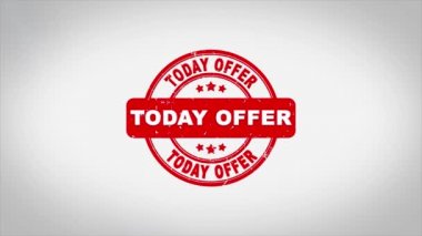 Bugün İmzalı Mühürlü Metin Mühür Mühür Animasyonu Teklif Et.