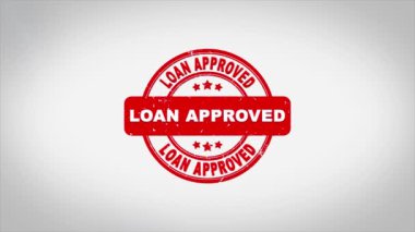 Onaylanmış İmzalı Metin Mühürleme Mühür Mühürleme Animasyonu.