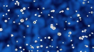 Siyah arkaplanda Dönen Dönen Konforlu Elmas Mücevherleri.