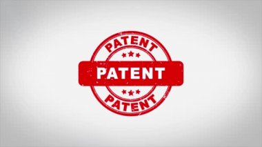 Patent İmza Mühürlü Metin Mühür Mühür Animasyonu.