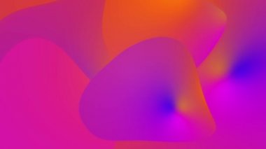 Holografik kırmızı ve menekşe rengi akışkan dalgalar soyut hareket grafik tasarımı