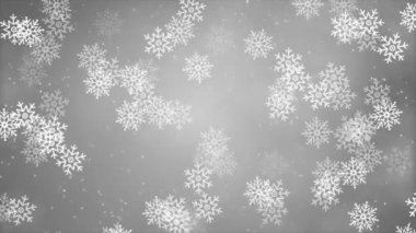 Noel kar taneleri parlıyor, güzel beyaz kar yağıyor izole bir zemin.