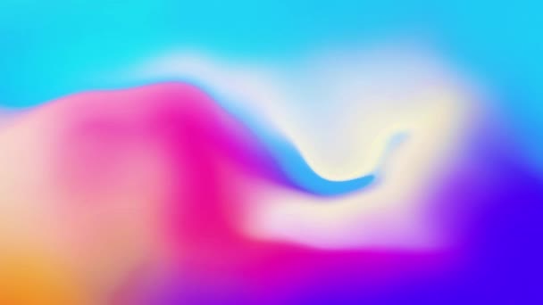 Bunte Trendy Fluid Blurred Gradient Hintergrund Loop Animation. — Stockvideo