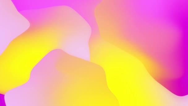 Abstraktes Rainbow 3d Fluid Shapes Gradient. Minimal Pattern Schleife Hintergrund. — Stockvideo