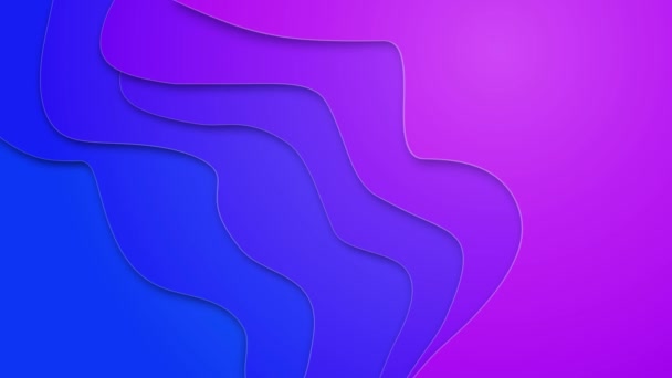 Gradiente abstracto y fondo de seda líquida. Colorido gradiente colores lazo fondo — Vídeos de Stock