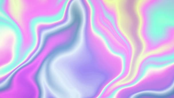 Neon płynne fale abstrakcyjny ruch Bezszwowe tło pętli — Wideo stockowe