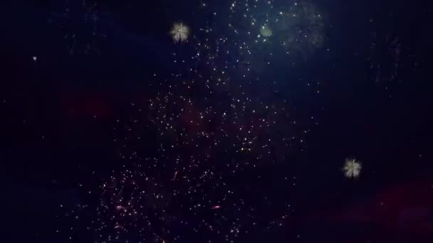 Animation colorée de boucle d'effet d'éclairage de feux d'artifice. Concept de célébration. Feux du festival de Diwali. — Video