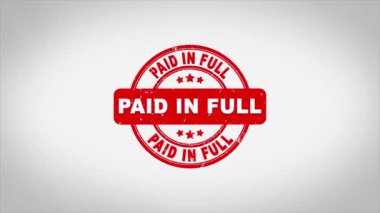 Tam İmzalı Mühürlü Mühürleme Metni Tahta Mühürleme Canlandırması.