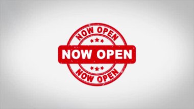 Şimdi İmzalı Mühürlü Metni Aç Tahta Mühür Canlandırması.