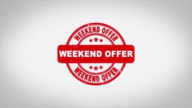 Haftasonu Teklif İmzalı Metin Mühürleme Mühür Mühürleme Canlandırması.