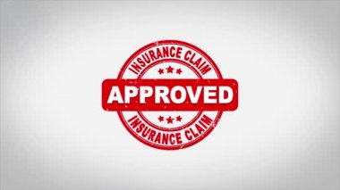 Sigorta Onaylı Mühürlü Metin Mühür Mühürleme Animasyonu.